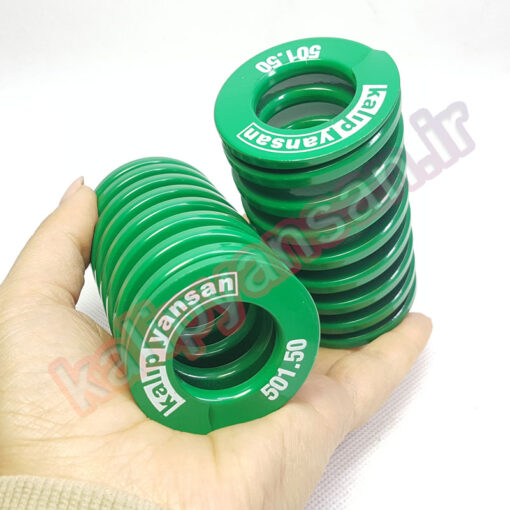 فنر قالب سازی سبز طول 89 قطر 50
