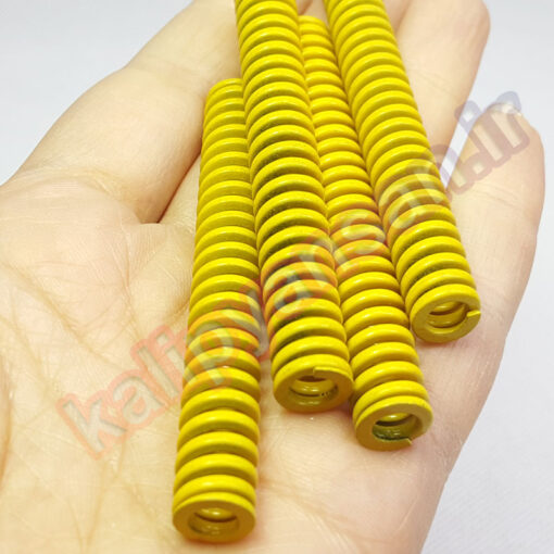 فنر قالب سازی زرد طول 76 قطر 10