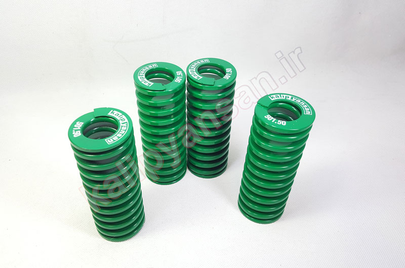 فنر استاندارد قالب سبز ارتفاع 127 قطر 50