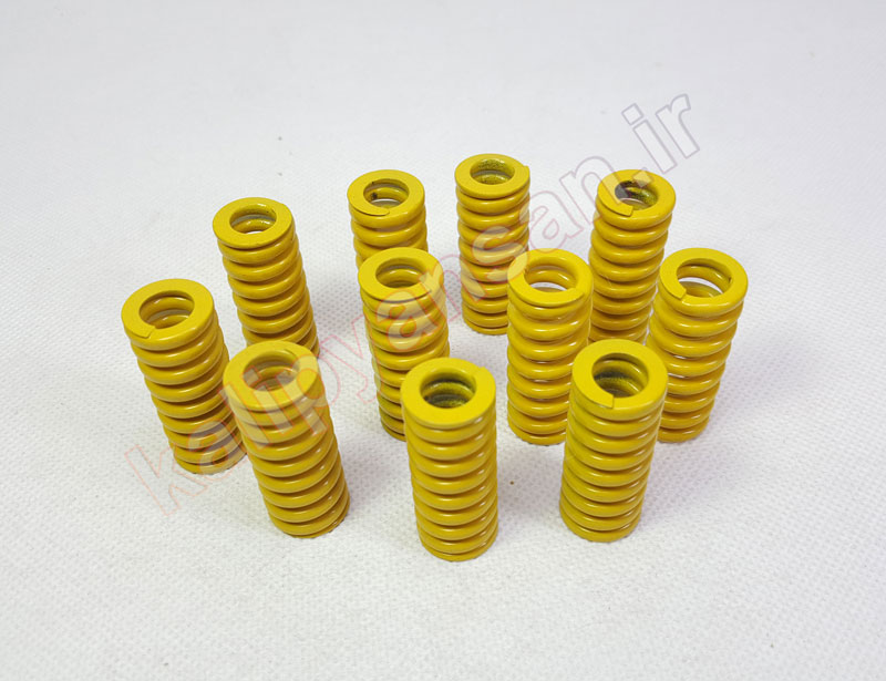 فنر استاندارد قالب زرد ارتفاع 38 قطر 16