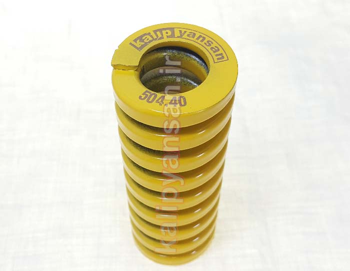 فنر استاندارد قالب زرد ارتفاع 102 قطر 40