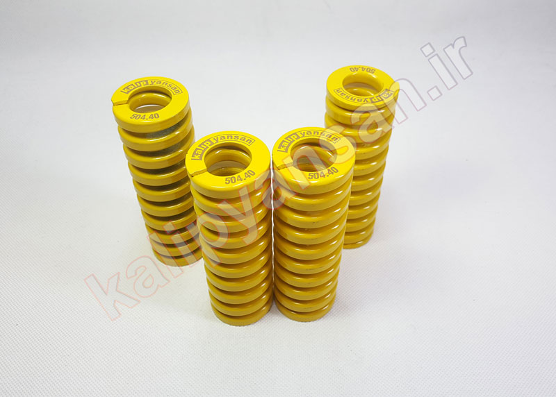 فنر استاندارد قالب زرد ارتفاع 115 قطر 40