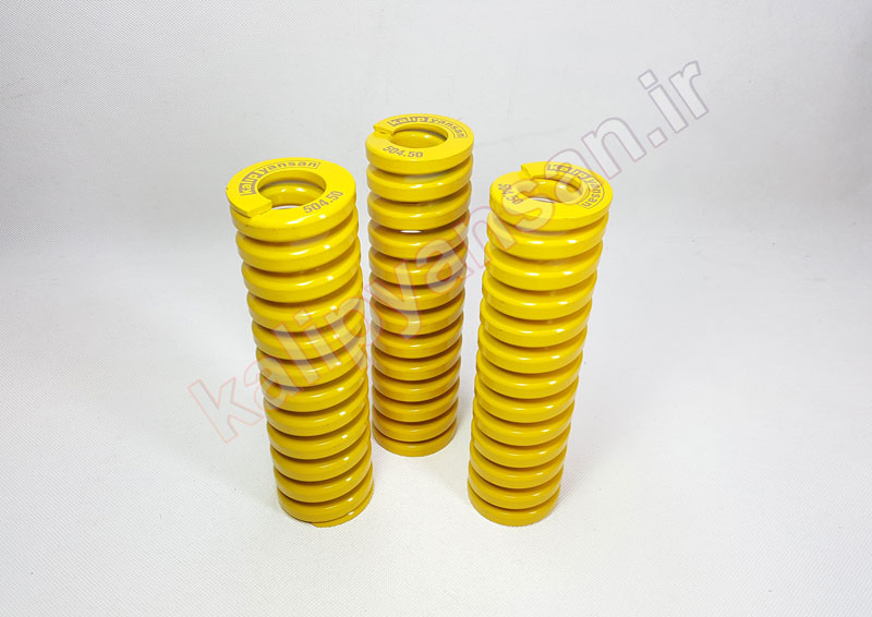 فنر استاندارد قالب زرد ارتفاع 178 قطر 50