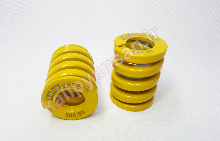 فنر استاندارد قالب زرد ارتفاع 64 قطر 50