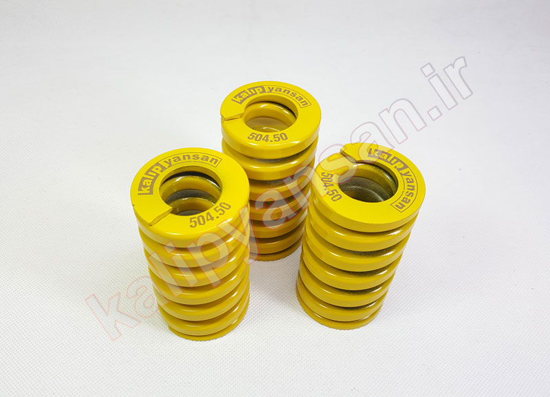 فنر استاندارد قالب زرد ارتفاع 89 قطر 50